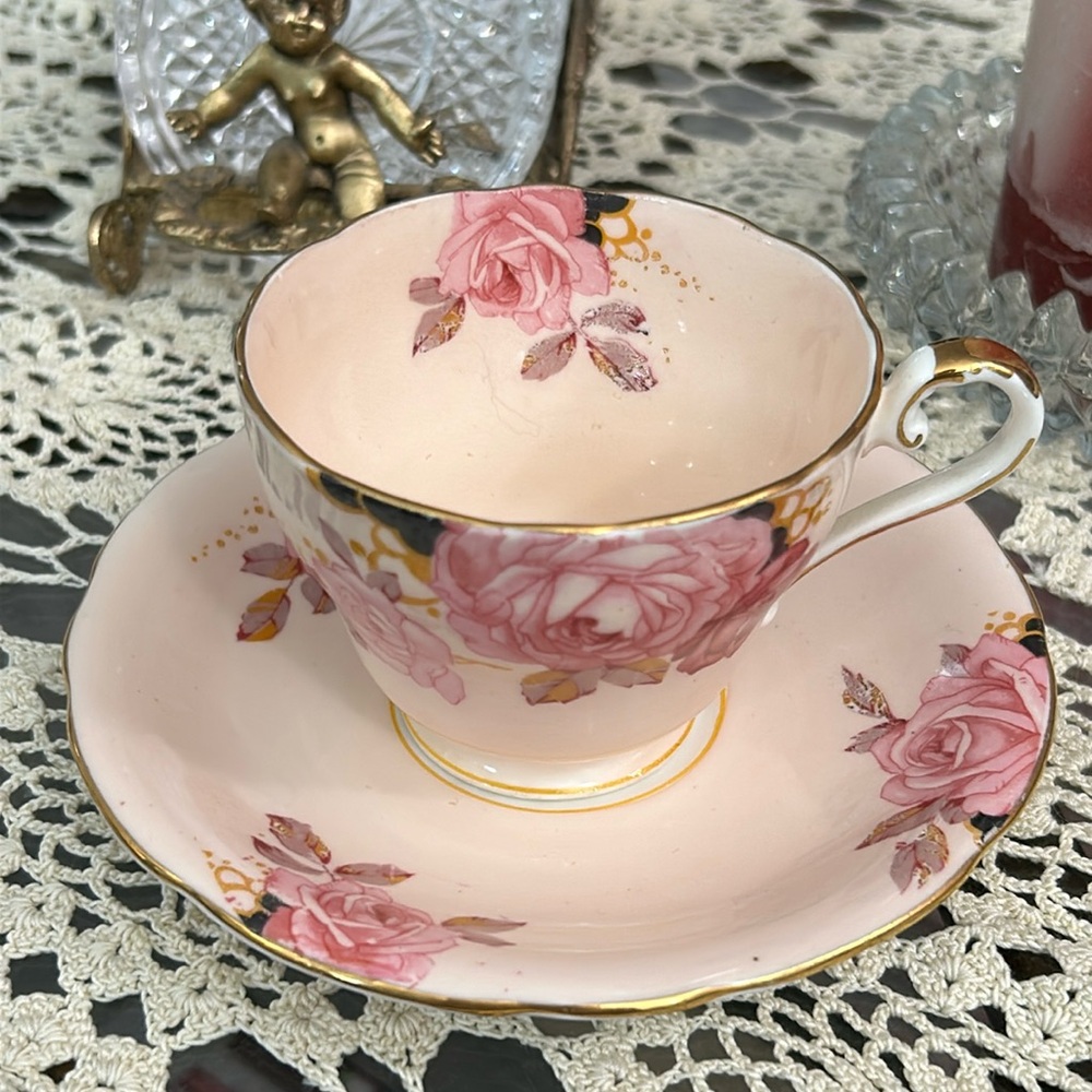 AYNSLEY Bone China Cup & Saucer Made in England